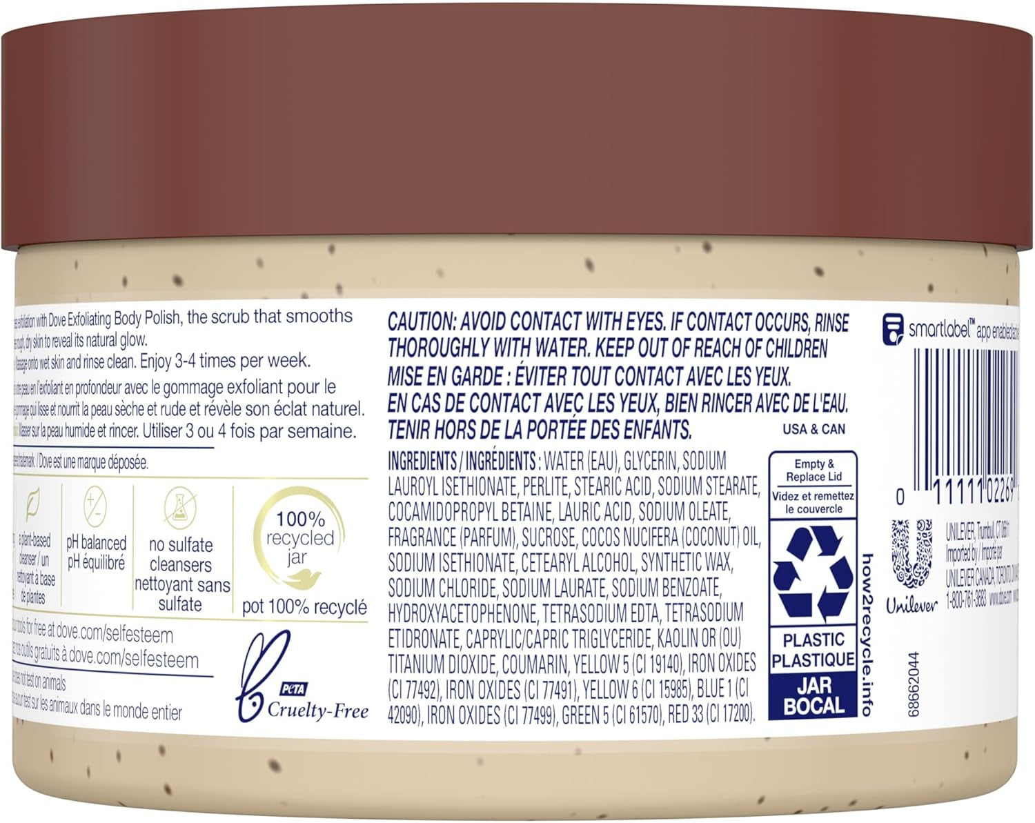 Exfoliating Body Polish for Silky Smooth Skin Brown Sugar & Coconut Butter Body Scrub Exfoliates & Restores Skin'S Natural Nutrients 298 G