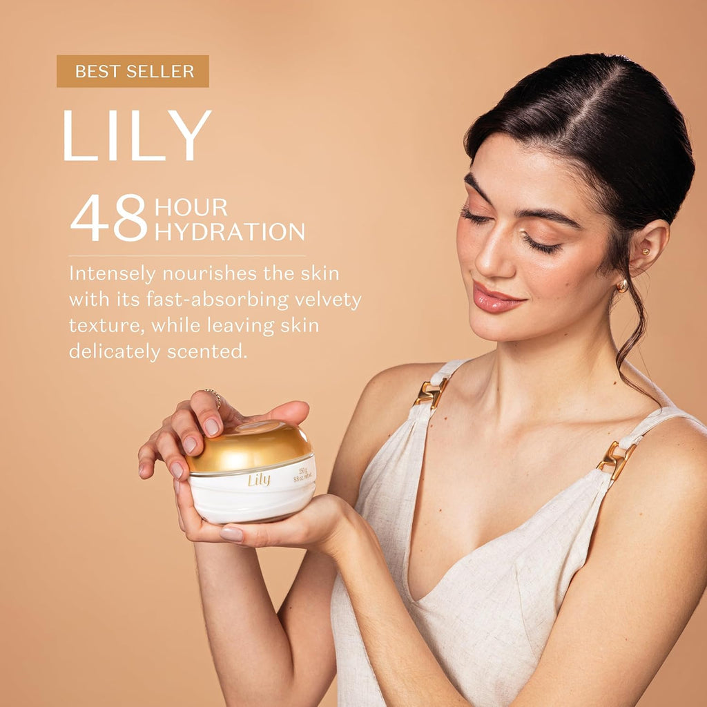 O Boticario Lily Cream Satin Body Moisturizer [Lily Creme Acetinado Hidratante Corporal] 250G by O Boticario