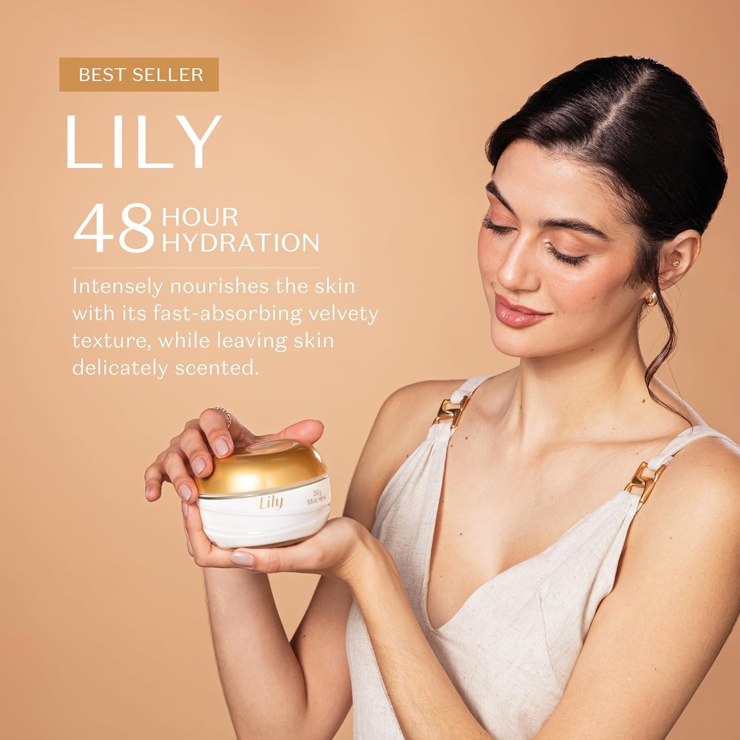 O Boticario Lily Cream Satin Body Moisturizer [Lily Creme Acetinado Hidratante Corporal] 250G by O Boticario