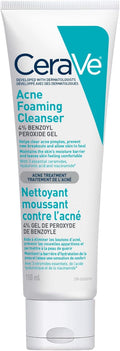 4% Benzoyl Peroxide Acne Treatment Foaming Cleanser Face & Body Wash, with Hyaluronic Acid and Niacinamide. Helps Clear Acne Pimples and Prevent Breakouts. Gentle Gel, Fragrance-Free, 150ML