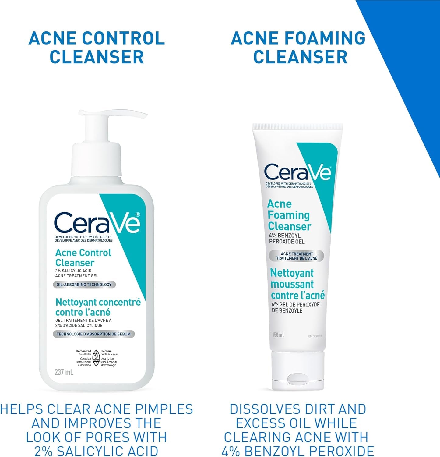 4% Benzoyl Peroxide Acne Treatment Foaming Cleanser Face & Body Wash, with Hyaluronic Acid and Niacinamide. Helps Clear Acne Pimples and Prevent Breakouts. Gentle Gel, Fragrance-Free, 150ML
