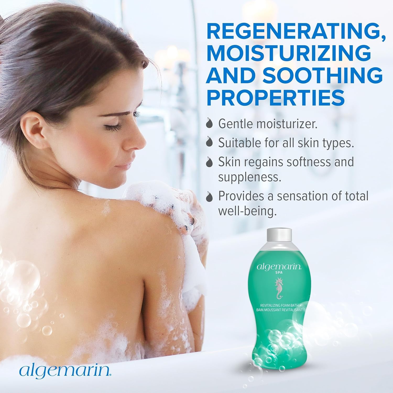 Spa Scent Foam Bath – European Sea Algae Aromatherapy (500 Ml)